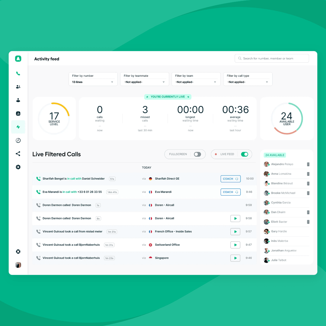 Aircall zoho integration