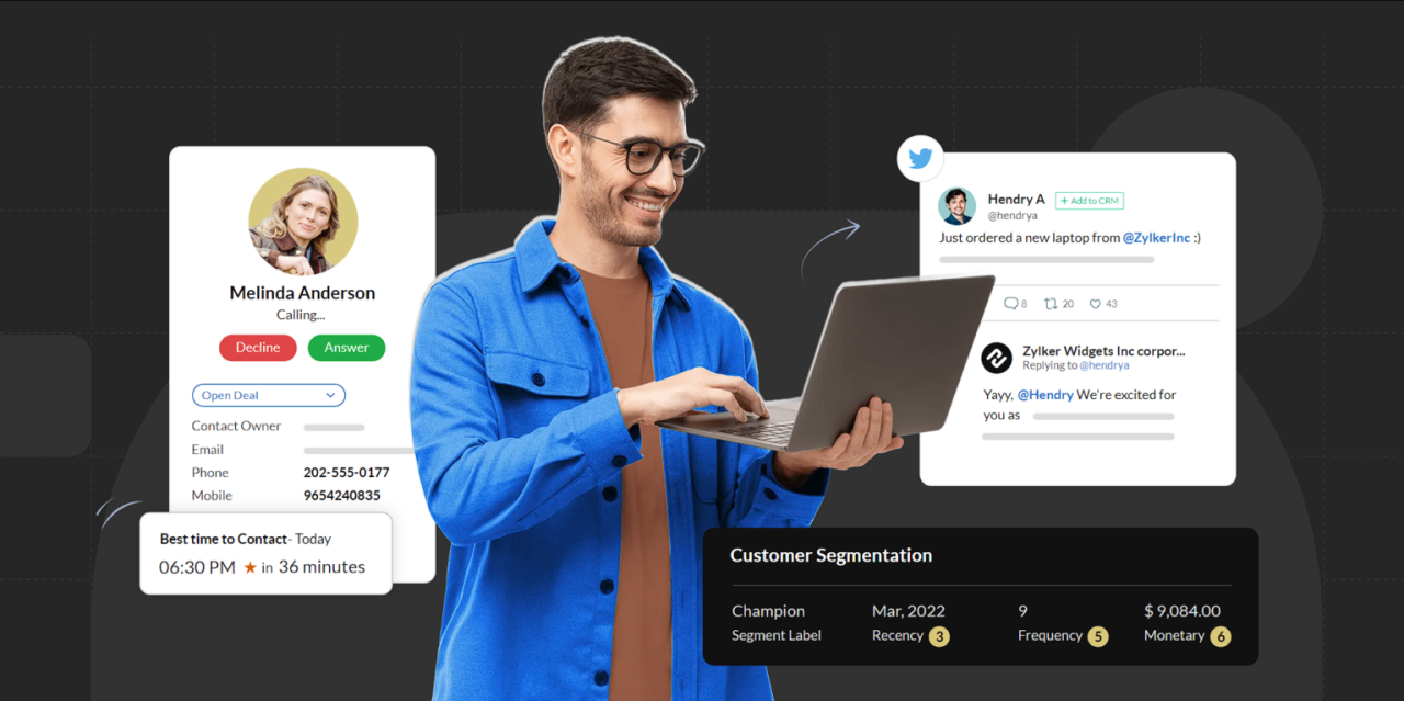 Zoho crm telephony