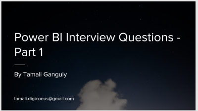Interview Questions for BI Professionals