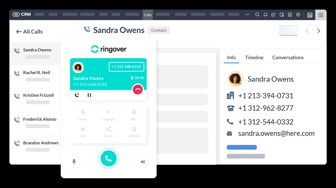 Zoho crm ringcentral integration