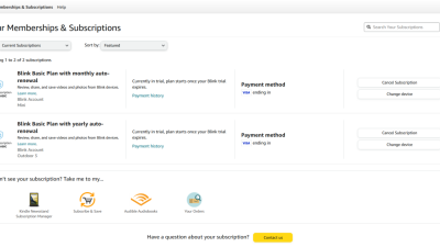 Purchase blink subscription