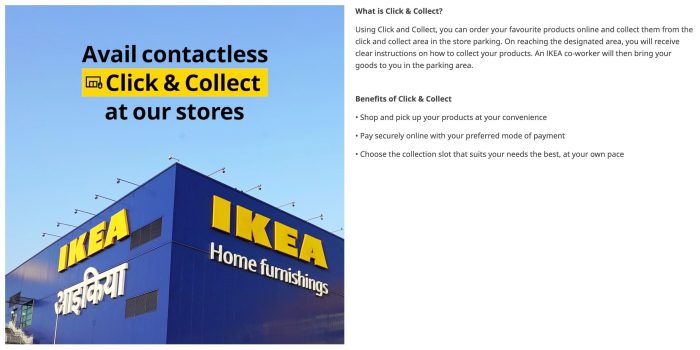 Ikea click and collect faq