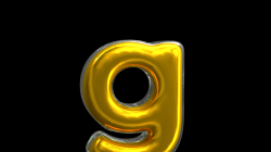 Mental Yellow Letter g 3D Render 11380476 PNG