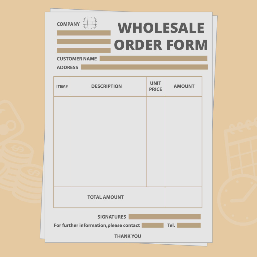 Wholesale Order Form Template - Create Your Own For Free